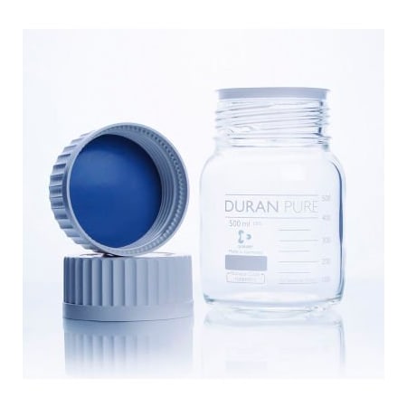 Cp Lab Safety. Duran PURE Bottle Only, Clear Borosilicate Glass, GLS-80, 500ML, Case of 10 818604403